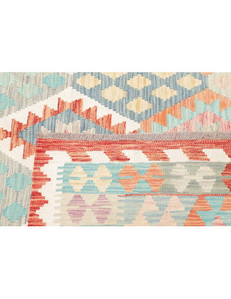 Tappeto Kilim Afghanistan 179x248 Azzurro Coral