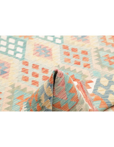 Rug Kilim Afghanistan 179x248 Light Blue Coral