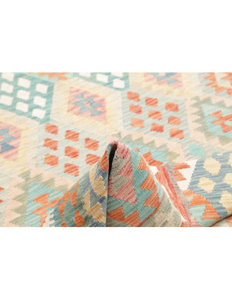 Tappeto Kilim Afghanistan 179x248 Azzurro Coral