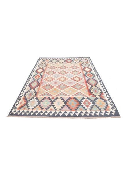 Rug Kilim Afghanistan 160x241 Light Blue Terrac