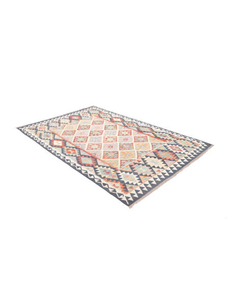 Tappeto Kilim Afghanistan 160x241 Blu Chiaro Ar