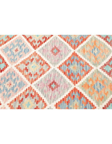 Tappeto Kilim Afghanistan 160x241 Blu Chiaro Ar