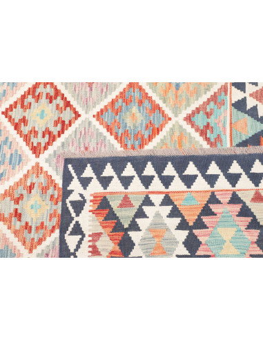 Rug Kilim Afghanistan 160x241 Light Blue Terrac