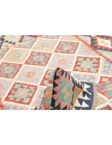 Tappeto Kilim Afghanistan 160x241 Blu Chiaro Ar
