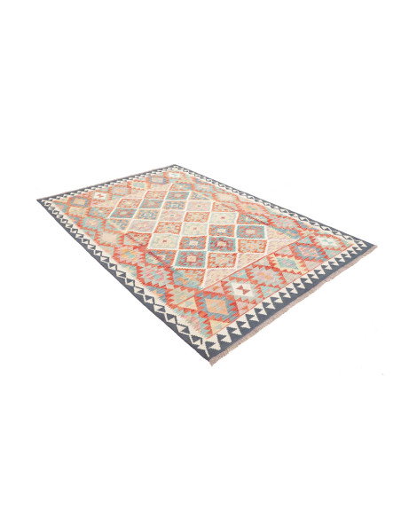 Rug Kilim Afghanistan 163x237 Turquoise Blue Te