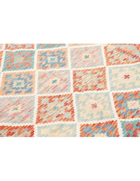 Rug Kilim Afghanistan 163x237 Turquoise Blue Te
