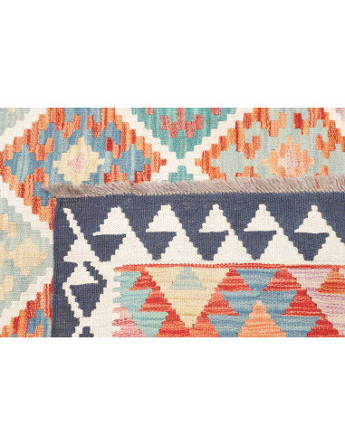 Tappeto Kilim Afghanistan 163x237 Blu Turchese