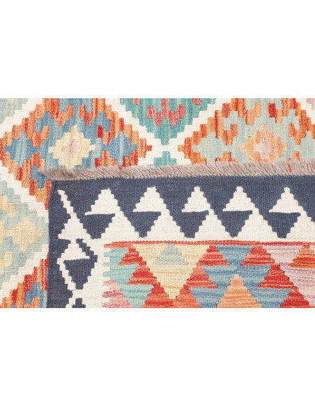 Rug Kilim Afghanistan 163x237 Turquoise Blue Te