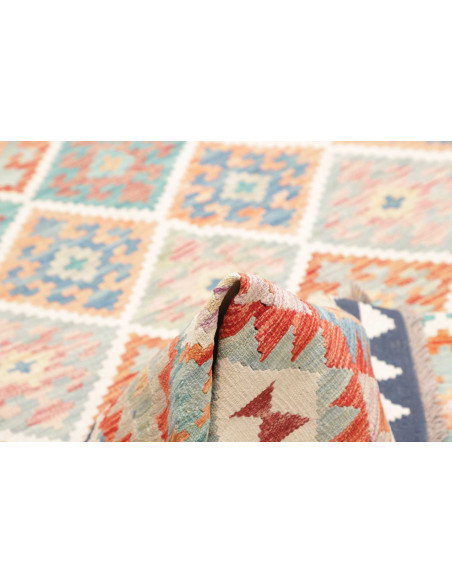 Rug Kilim Afghanistan 163x237 Turquoise Blue Te