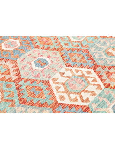 Rug Kilim Afghanistan 177x242 Terracotta Turquo