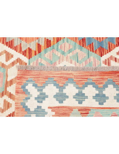 Rug Kilim Afghanistan 177x242 Terracotta Turquo