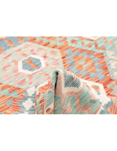 Rug Kilim Afghanistan 177x242 Terracotta Turquo