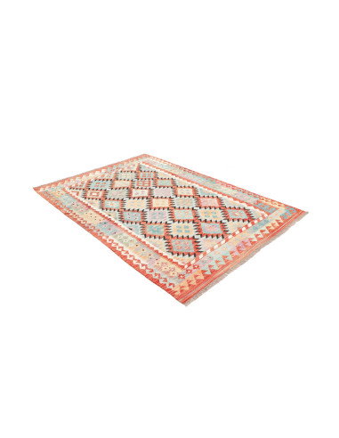 Tappeto Kilim Afghanistan 143x201 Azzurro Terra