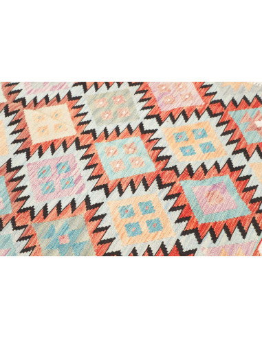 Tappeto Kilim Afghanistan 143x201 Azzurro Terra