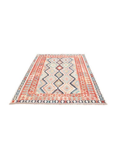 Tappeto Kilim Afghanistan 153x206 Corallo Terra