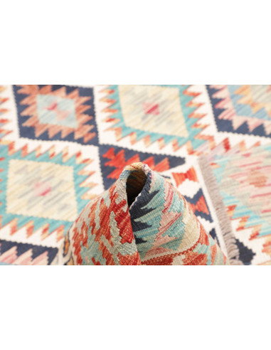 Tappeto Kilim Afghanistan 153x206 Corallo Terra
