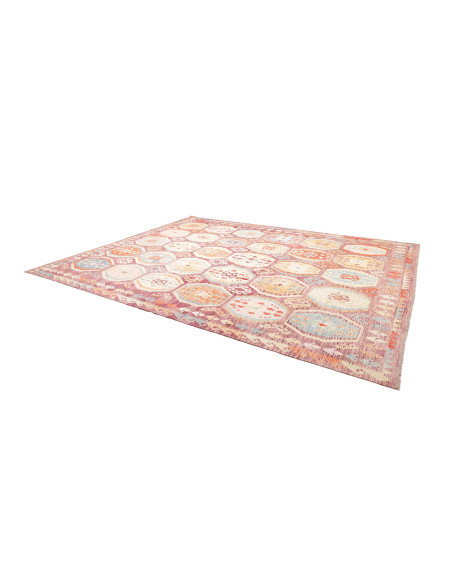 Tappeto Kilim Afghanistan 309x391 Malva Celeste