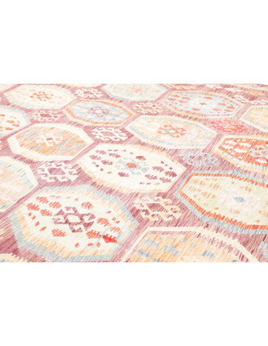 Tappeto Kilim Afghanistan 309x391 Malva Celeste