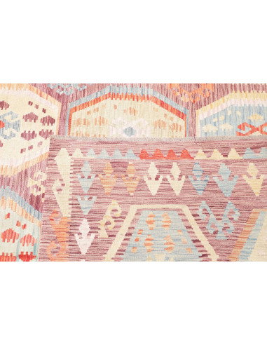 Tappeto Kilim Afghanistan 309x391 Malva Celeste