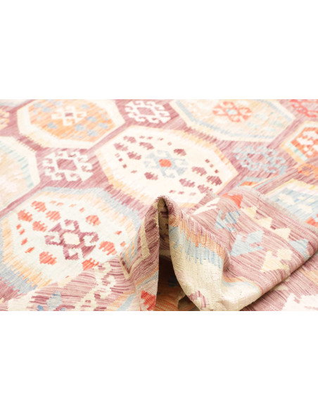 Tappeto Kilim Afghanistan 309x391 Malva Celeste