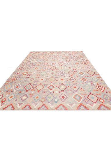 Tappeto Kilim Afghanistan 250x362 Grigio-beige