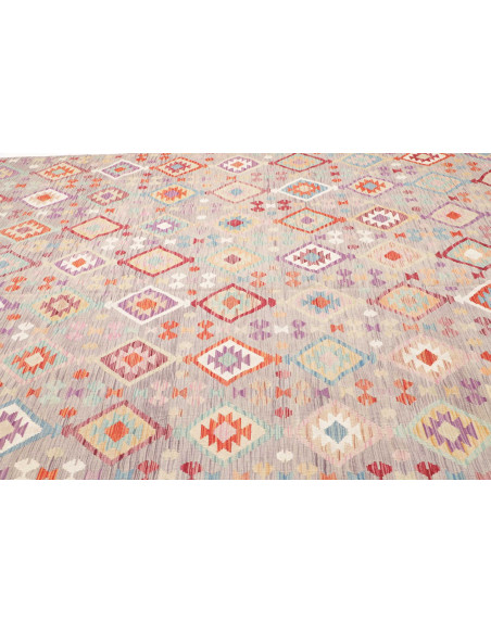 Rug Kilim Afghanistan 250x362 Grey-beige Multic