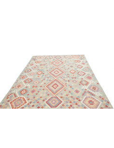 Rug Kilim Afghanistan 199x300 Aqua Blue Coral 2