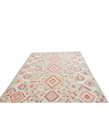 Tappeto Kilim Afghanistan 199x300 Azzurro Acqua