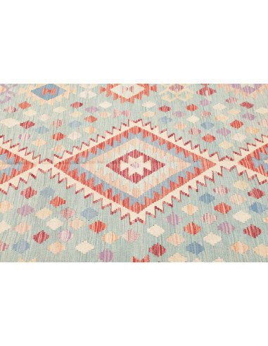 Tappeto Kilim Afghanistan 199x300 Azzurro Acqua