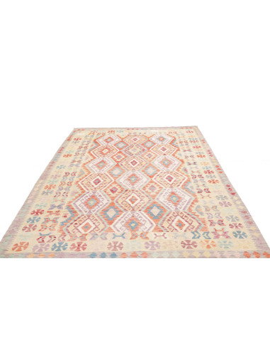 Tappeto Kilim Afghanistan 204x300 Crema Terraco