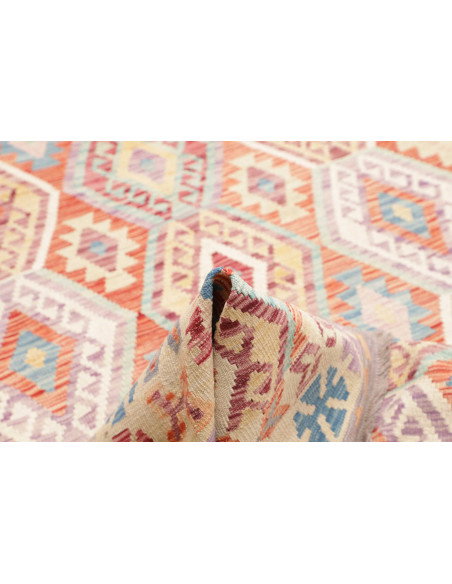 Rug Kilim Afghanistan 204x300 Cream Terracotta