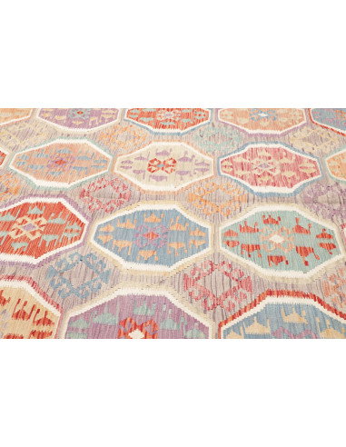 Rug Kilim Afghanistan 202x298 Light Grey Coral