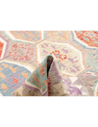 Tappeto Kilim Afghanistan 202x298 Grigio Chiaro