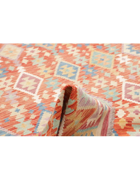 Tappeto Kilim Afghanistan 200x302 Terracotta Az