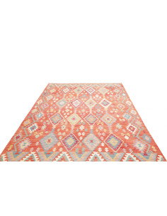Tappeto Kilim Afghanistan 201x298 Arancio Coral 2