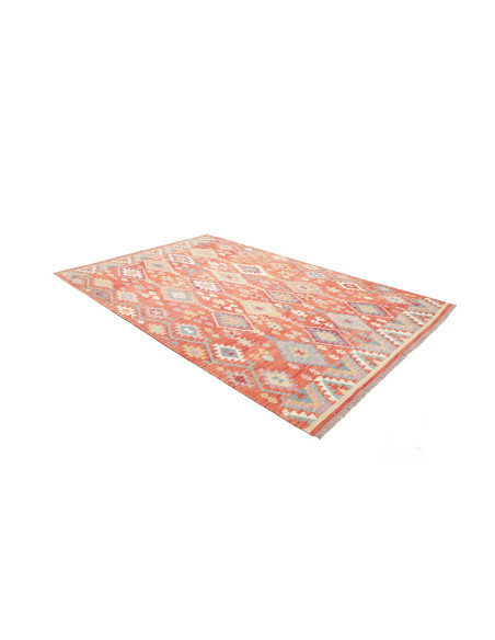 Rug Kilim Afghanistan 201x298 Coral Orange Ligh