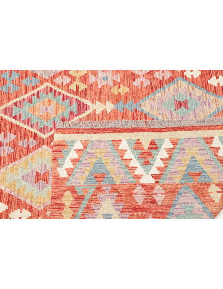 Rug Kilim Afghanistan 201x298 Coral Orange Ligh