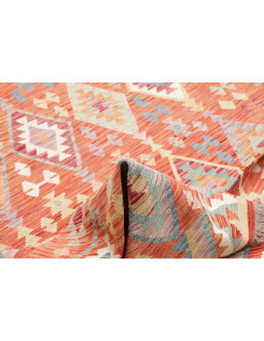 Rug Kilim Afghanistan 201x298 Coral Orange Ligh