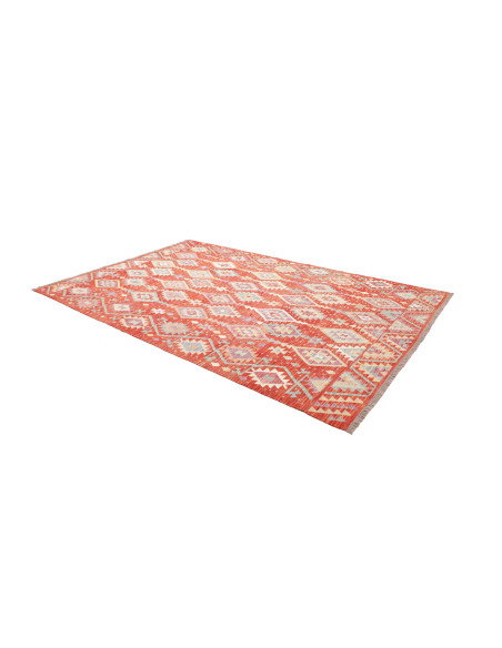 Rug Kilim Afghanistan 203x306 Terracotta Red Sk