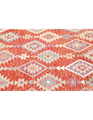 Rug Kilim Afghanistan 203x306 Terracotta Red Sk