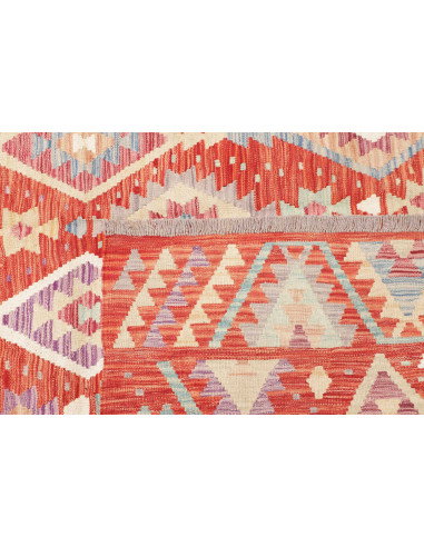 Rug Kilim Afghanistan 203x306 Terracotta Red Sk