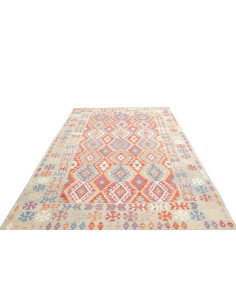 Tappeto Kilim Afghanistan 196x304 Verde Salvia 2