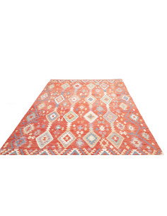 Rug Kilim Afghanistan 204x305 Terracotta Red Bu 2
