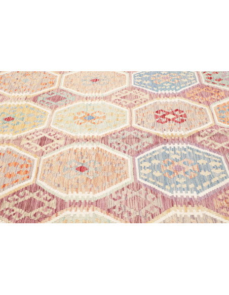 Rug Kilim Afghanistan 210x296 Mauve Pastel