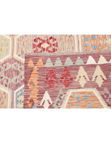 Rug Kilim Afghanistan 210x296 Mauve Pastel