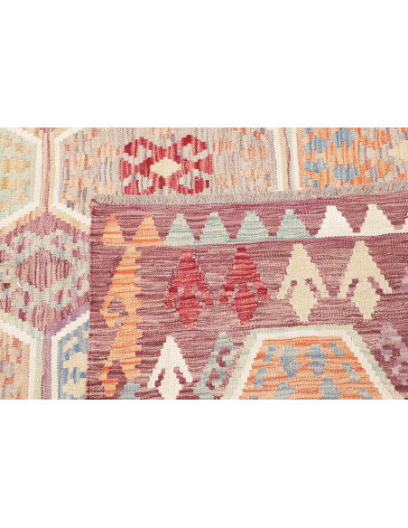 Rug Kilim Afghanistan 210x296 Mauve Pastel