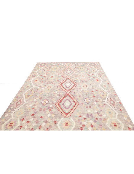 Rug Kilim Afghanistan 203x301 Grey-lilac Turquo