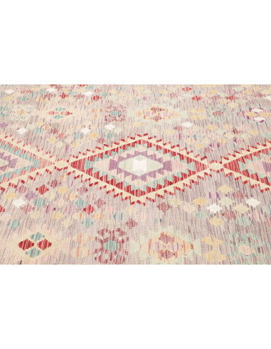 Rug Kilim Afghanistan 203x301 Grey-lilac Turquo