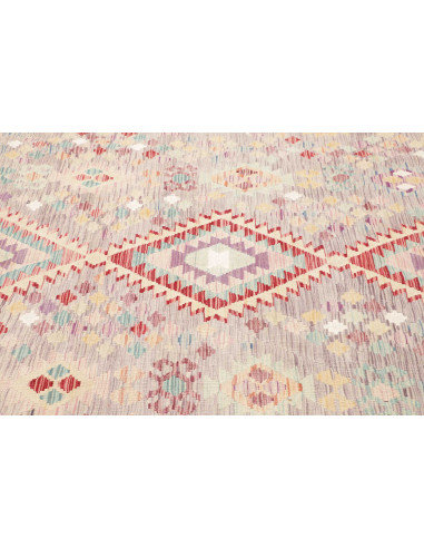 Tappeto Kilim Afghanistan 203x301 Grigio-lilla