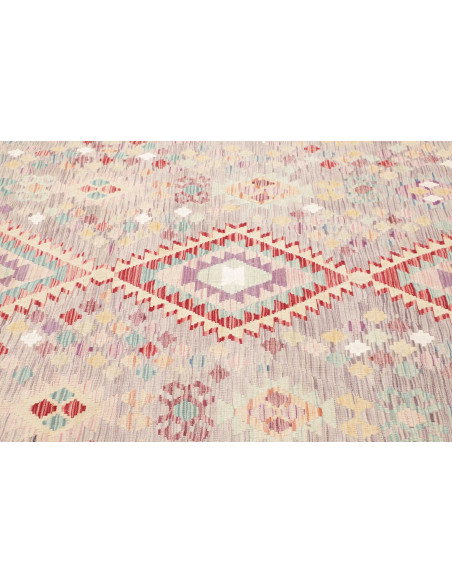 Rug Kilim Afghanistan 203x301 Grey-lilac Turquo